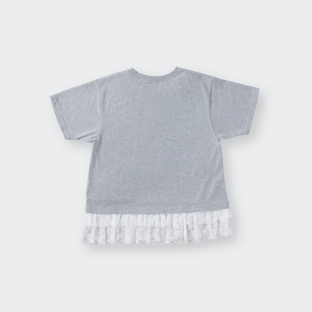 เสื้อยืดแต่งชายลูกไม้ The Balcony ลุคเรียบแต่มีลูกเล่น