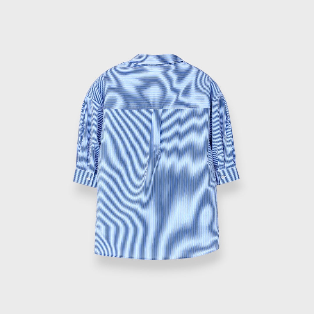 เสื้อเชิ้ตแขนห้าส่วน ทรงสวยเรียบโก้ ใส่ทำงานก็เป๊ะ เที่ยวก็ปัง