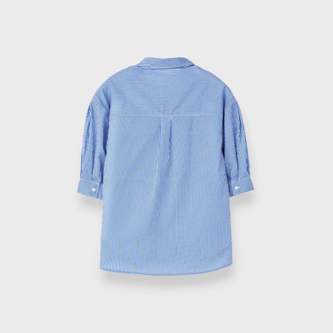 เสื้อเชิ้ตแขนห้าส่วน ทรงสวยเรียบโก้ ใส่ทำงานก็เป๊ะ เที่ยวก็ปัง