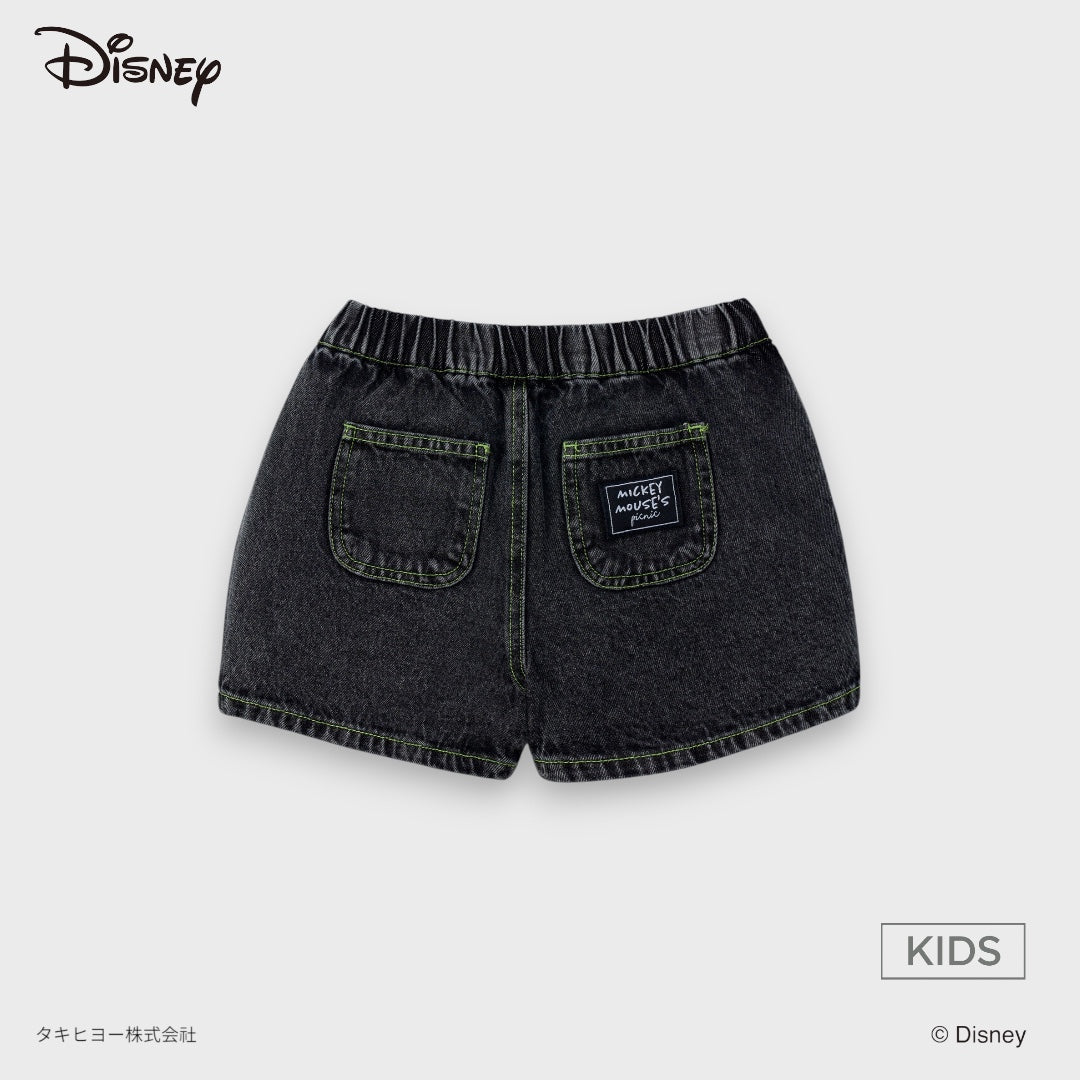 Kids (Size 90-100) กางเกงขาสั้นเด็ก Disney ลายขบวนพาเหรดแสนสนุกของแก๊ง Mickey & Friends