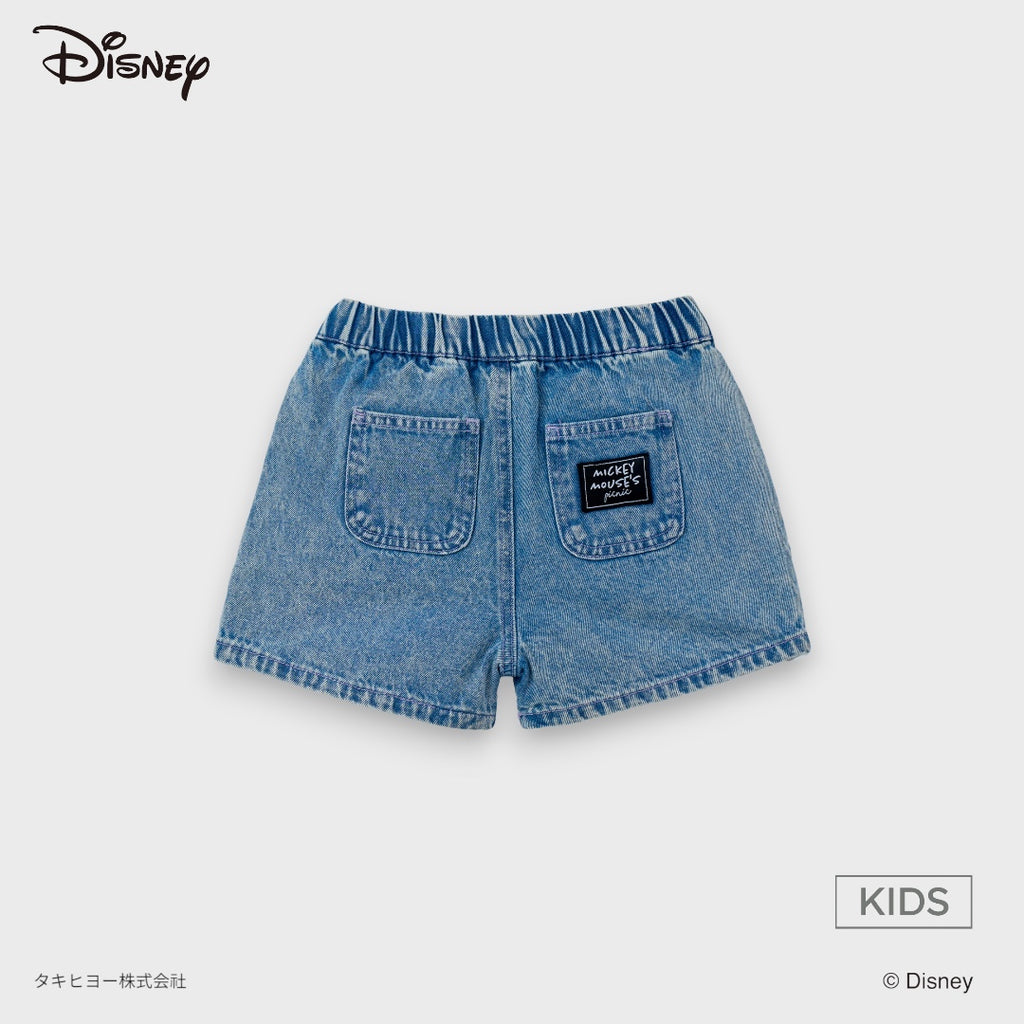 Kids (Size 90-100) กางเกงขาสั้นเด็ก Disney ลายขบวนพาเหรดแสนสนุกของแก๊ง Mickey & Friends