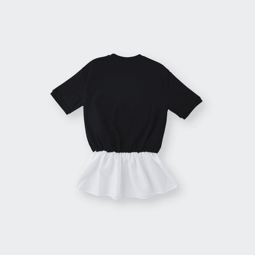 เสื้อยืดเอวจั๊มชายซีฟอง – ตัวเดียวได้ฟีลเสื้อกับกระโปรง