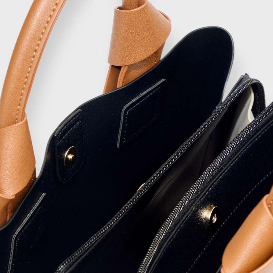LADIES RIBBON HANDLE 2WAY TOTE BAG