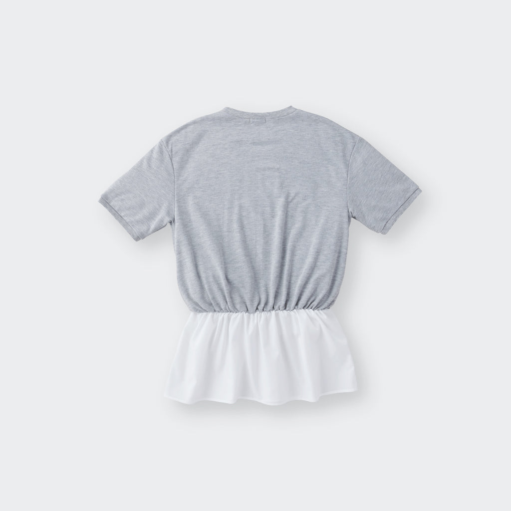 เสื้อยืดเอวจั๊มชายซีฟอง – ตัวเดียวได้ฟีลเสื้อกับกระโปรง