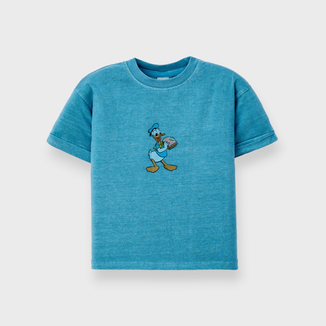 DISNEY Kids (110-130) Donald Duck T-Shirt – Mickey & Friends Happy Picnic