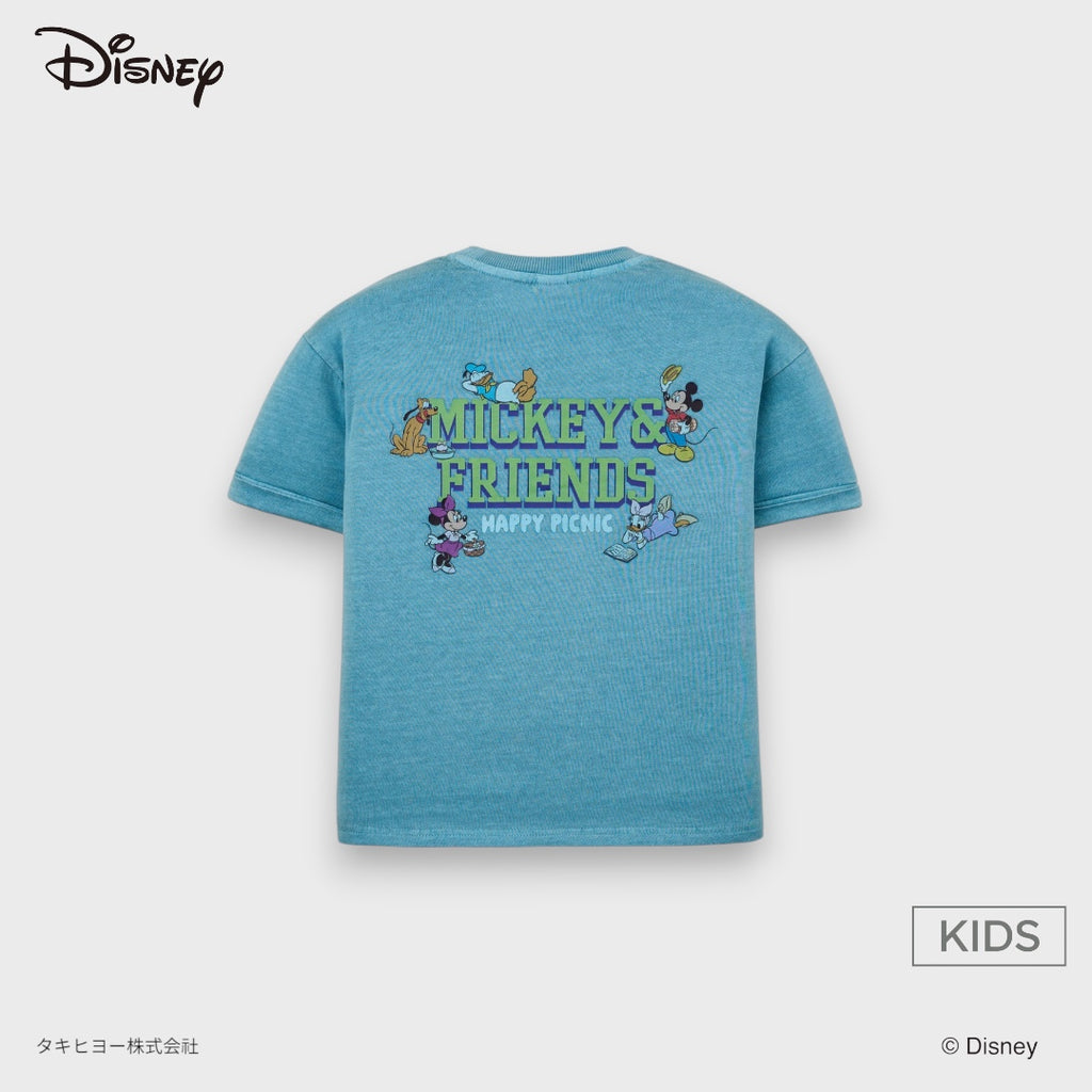 Kids (Size 90-100) เสื้อยืดเด็ก Donald Duck ลาย Mickey & Friends Happy Picnic