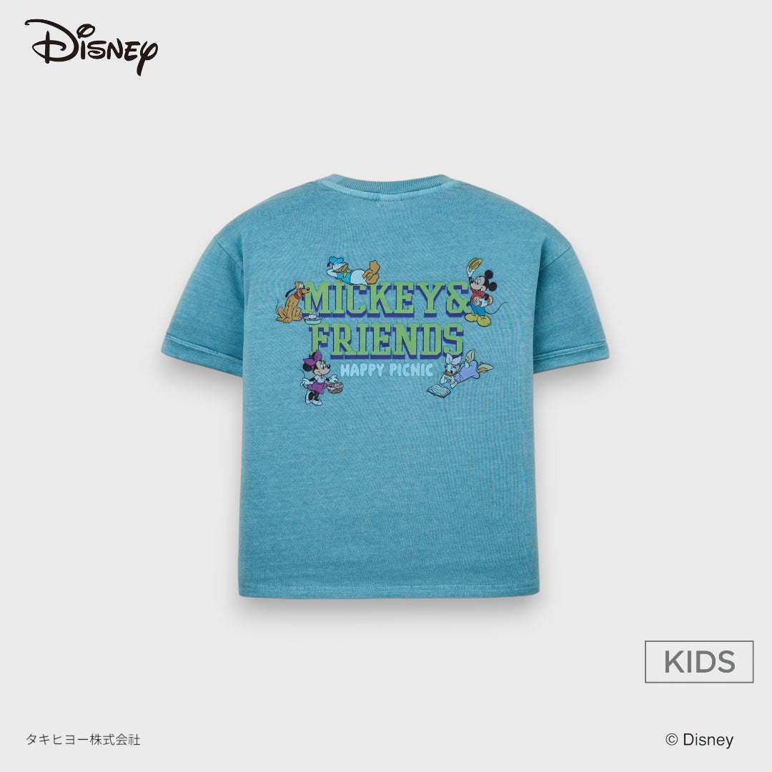 Kids (Size 90-100) เสื้อยืดเด็ก Donald Duck ลาย Mickey & Friends Happy Picnic