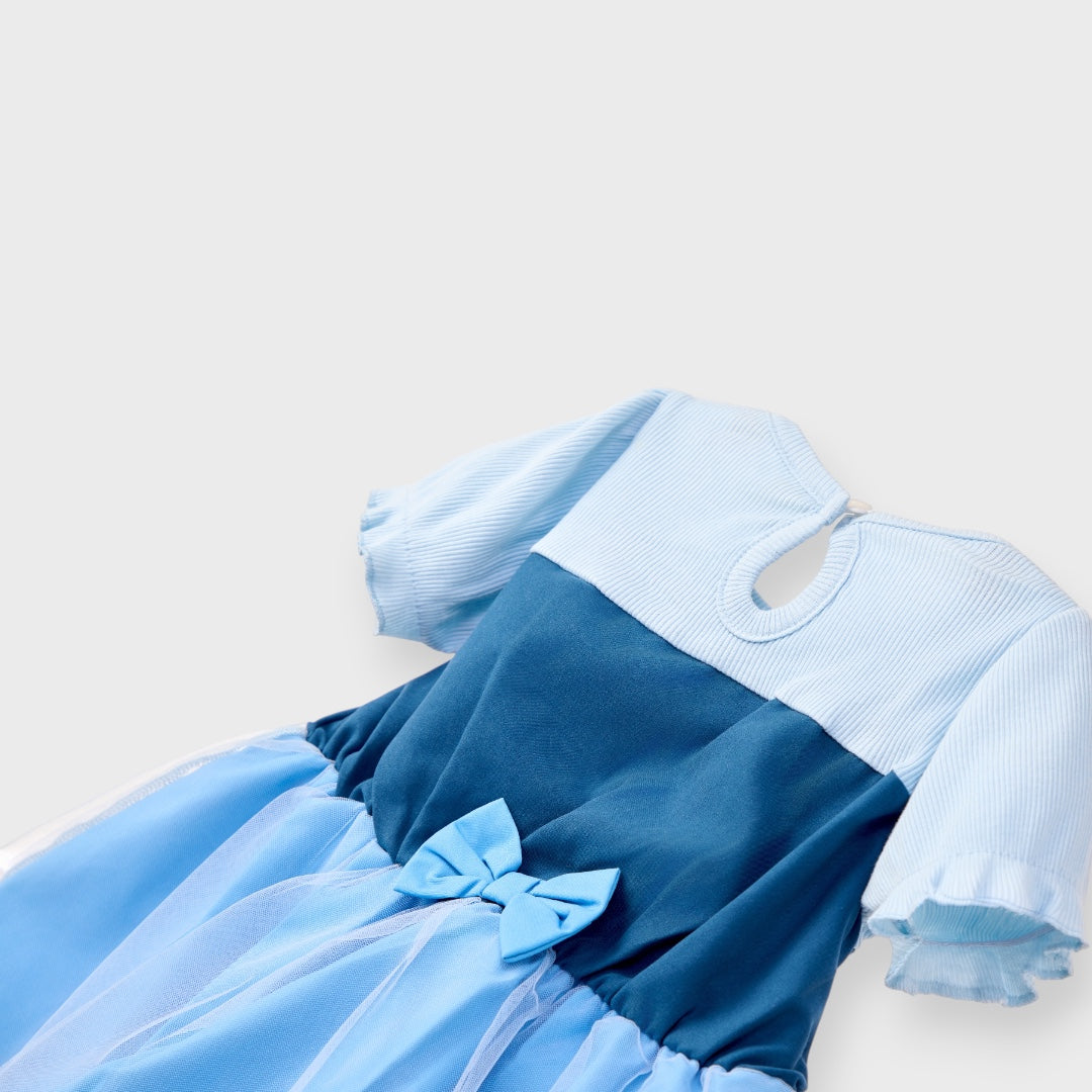 KIDS (SIZE 90-100) DISNEY THE LITTLE MERMAID DRESS LIGHT BLUE