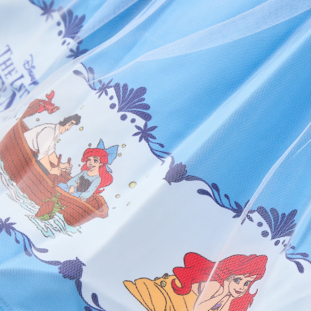 KIDS (SIZE 90-100) DISNEY THE LITTLE MERMAID DRESS LIGHT BLUE