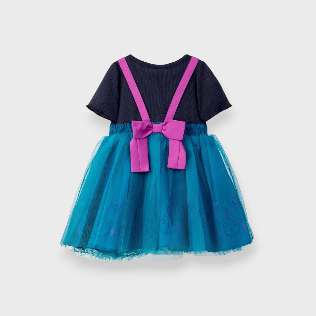 KIDS (SIZE 90-100) DISNEY FROZEN ANNA-INSPIRED TULLE DRESS TEAL