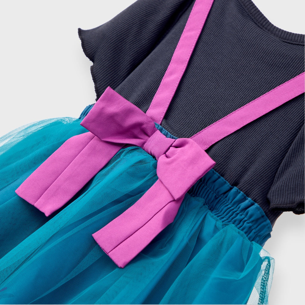KIDS (SIZE 90-100) DISNEY FROZEN ANNA-INSPIRED TULLE DRESS TEAL