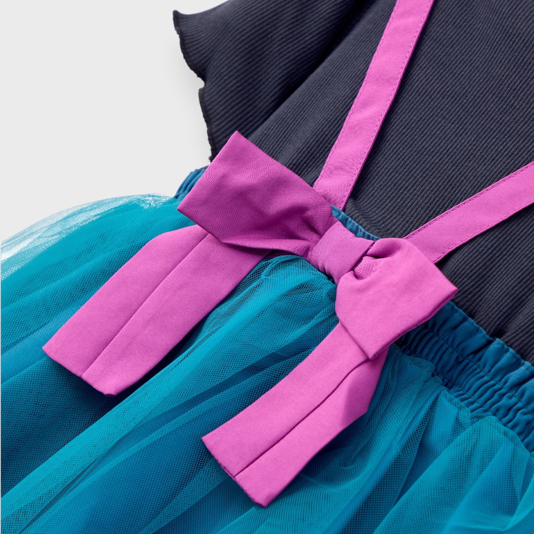 KIDS (SIZE 90-100) DISNEY FROZEN ANNA-INSPIRED TULLE DRESS TEAL