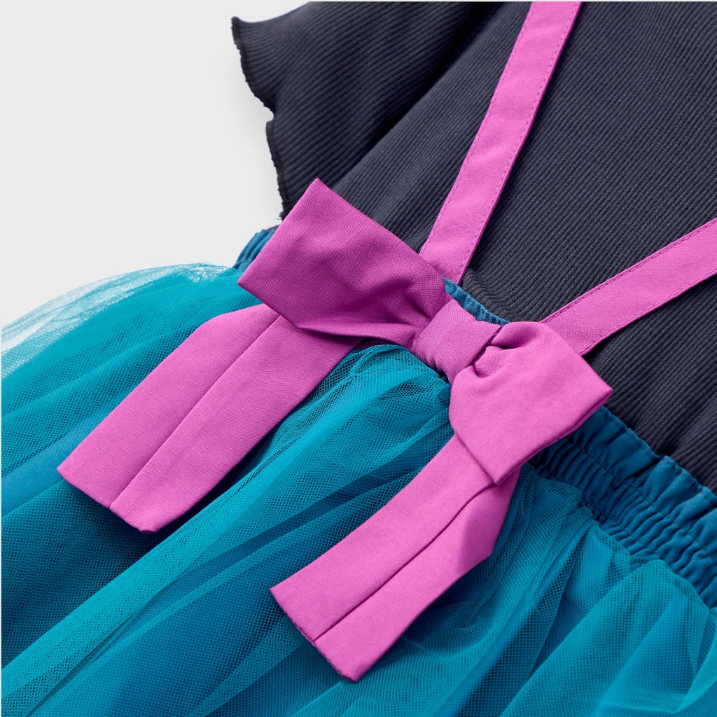 KIDS (SIZE 90-100) DISNEY FROZEN ANNA-INSPIRED TULLE DRESS TEAL