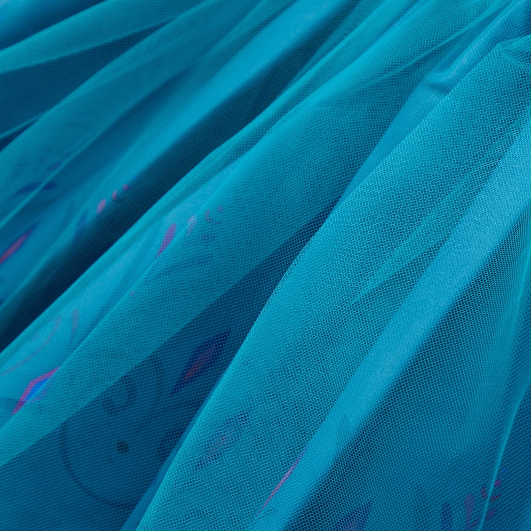 KIDS (SIZE 90-100) DISNEY FROZEN ANNA-INSPIRED TULLE DRESS TEAL