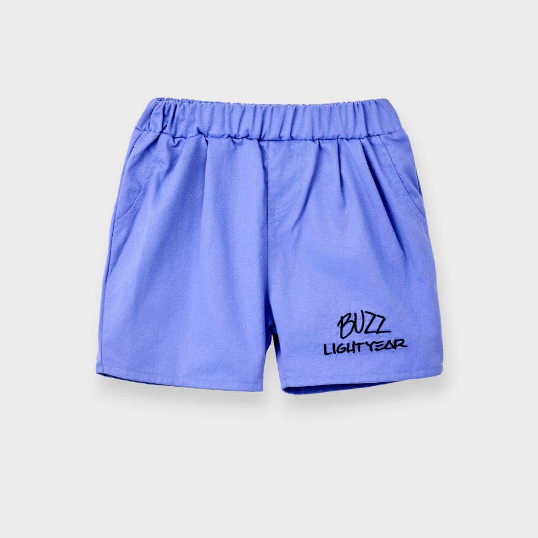 KIDS (SIZE 110-130) DISNEY/PIXAR BUZZ LIGHTYEAR TOP & SHORTS SET GREEN PURPLE