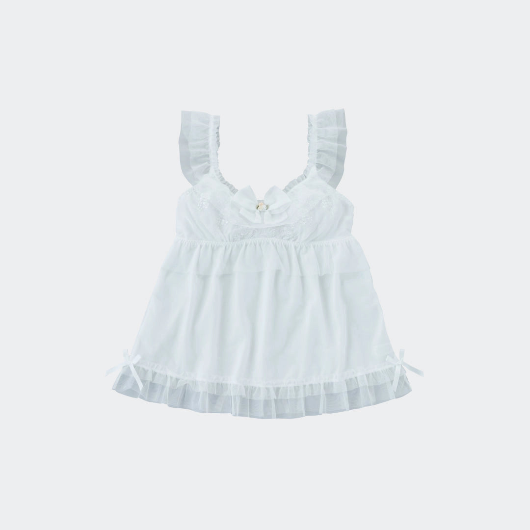 “Dreamy Nights” Lace Babydoll Set – Soft, Sweet & Impossible to Resist - SKU S187900000038001001 - Image 1