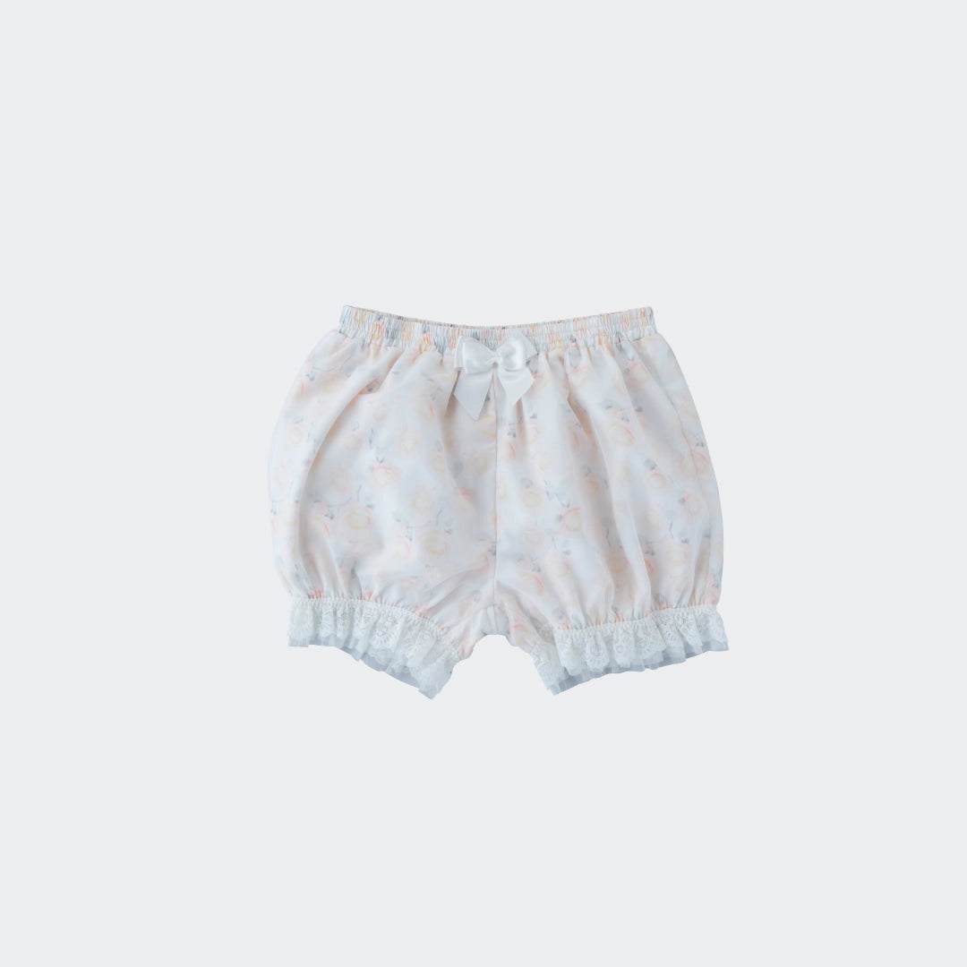 Bloomers Peach Blossom Frilly – Bloomers with peach blossom pattern and fluffy lace trim - SKU S188100000002001001 - Image 1