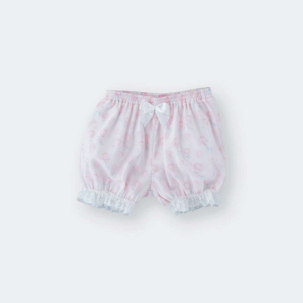 Bloomers Peach Blossom Frilly – Bloomers with peach blossom pattern and fluffy lace trim - SKU S188100000002001001 - Image 2