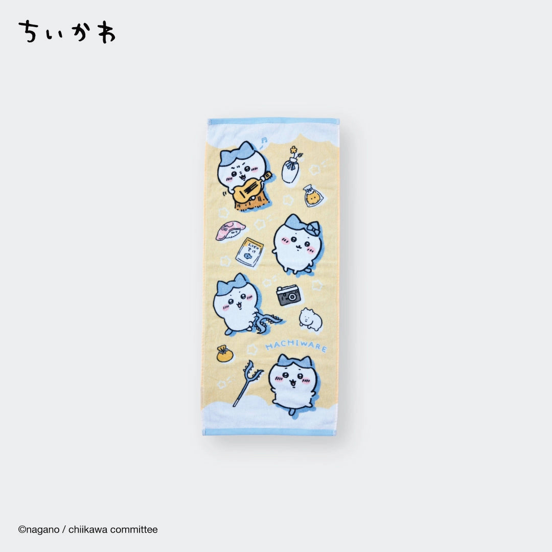 Hachiware Face towel, Medium Yellow – so Soft You'Ll Want to Cry, Then Use It to Wipe Away Tears. 🐱 💛 - SKU S187100000024001001 - Image 1