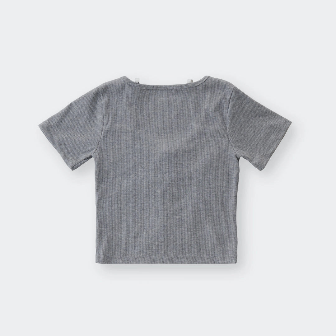 Garden Fresh Bright Blossom Lace-Up Top - SKU S287500000030001001 - Image 2