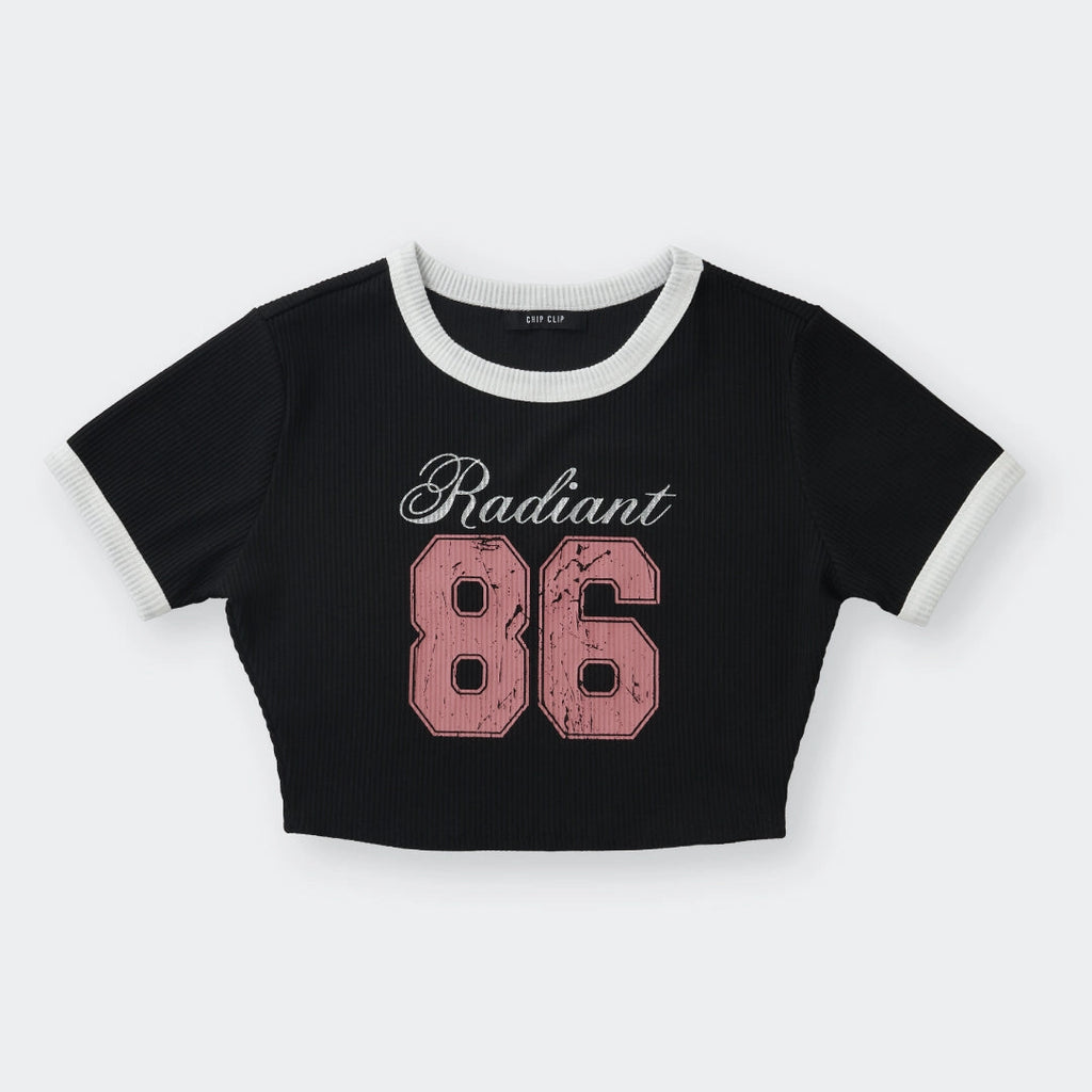Radiant 86 Ribbed Crop Top – Cute, Sporty - SKU S287500000019001001 - Image 3