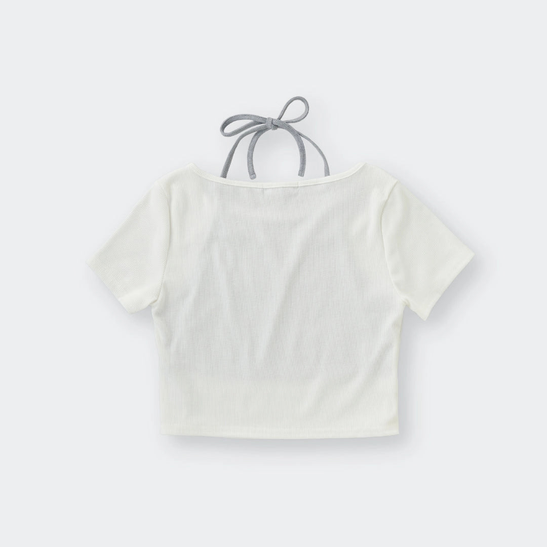 “Ethereal Transcendent” Angel Crop Top – So Cute It Might Cause Heavenly Disturbances 🌟 - SKU S287500000021001001 - Image 2