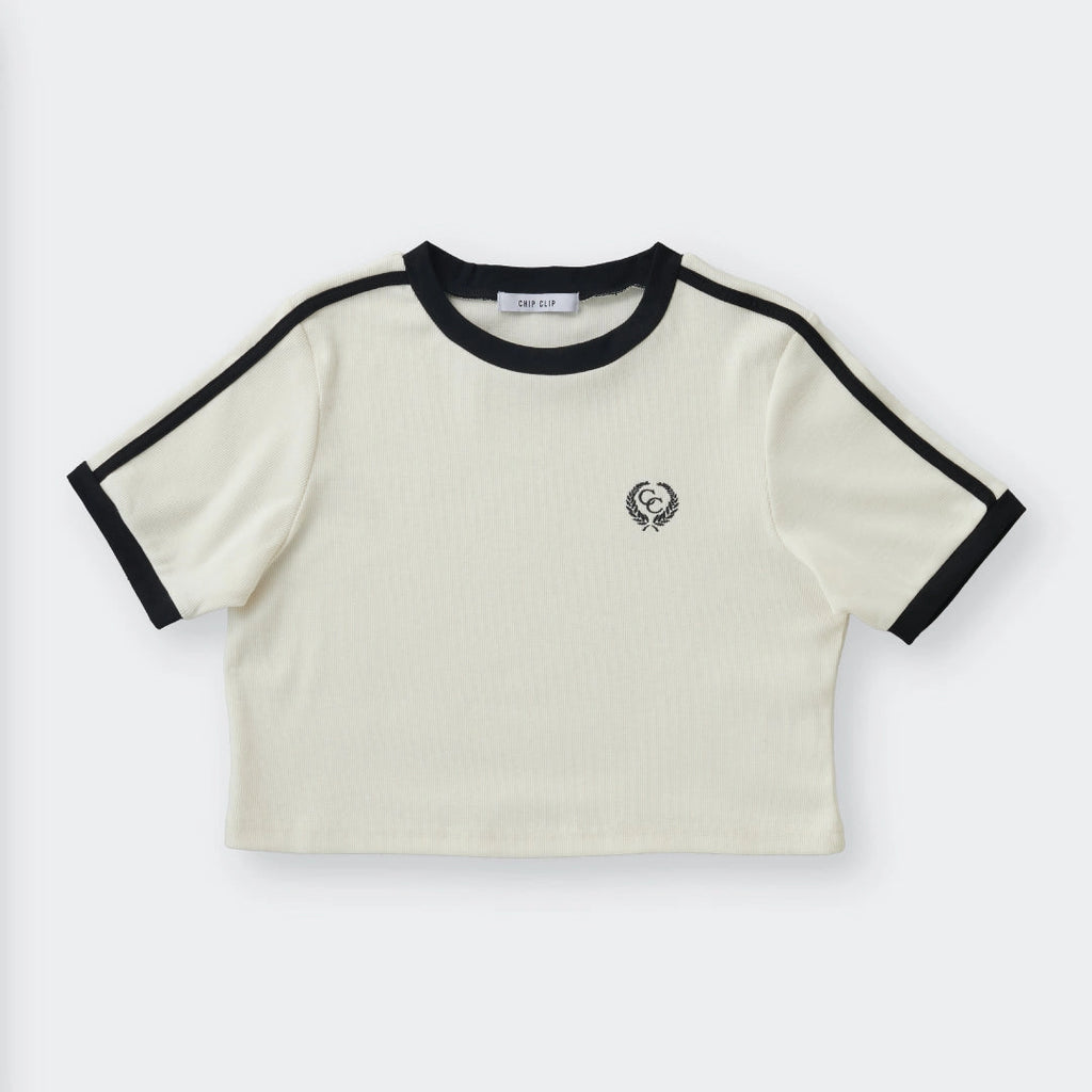 Two-Tone Sporty Crop Top – Easy Match Essential - SKU S287500000048001001 - Image 1