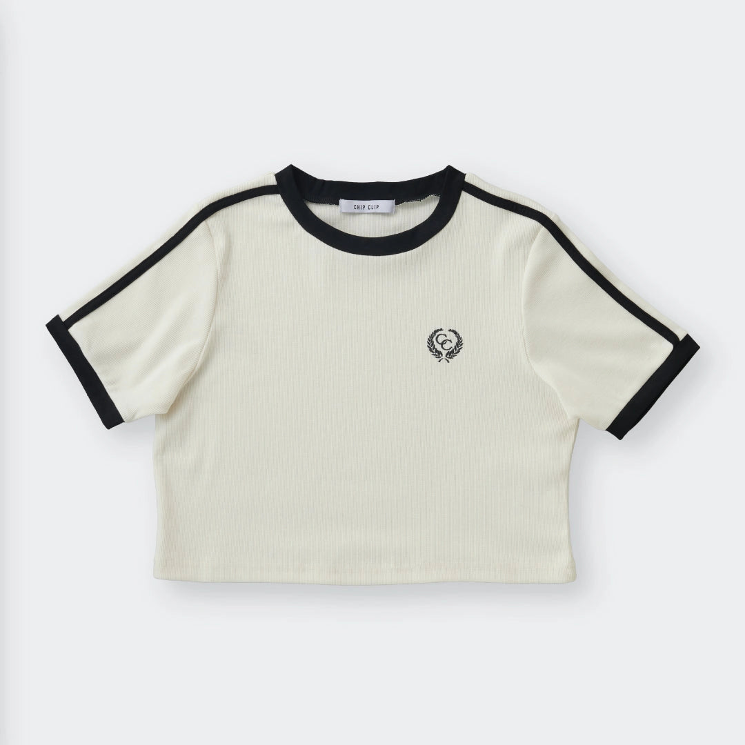 Two-Tone Sporty Crop Top – Easy Match Essential - SKU S287500000048001001 - Image 1