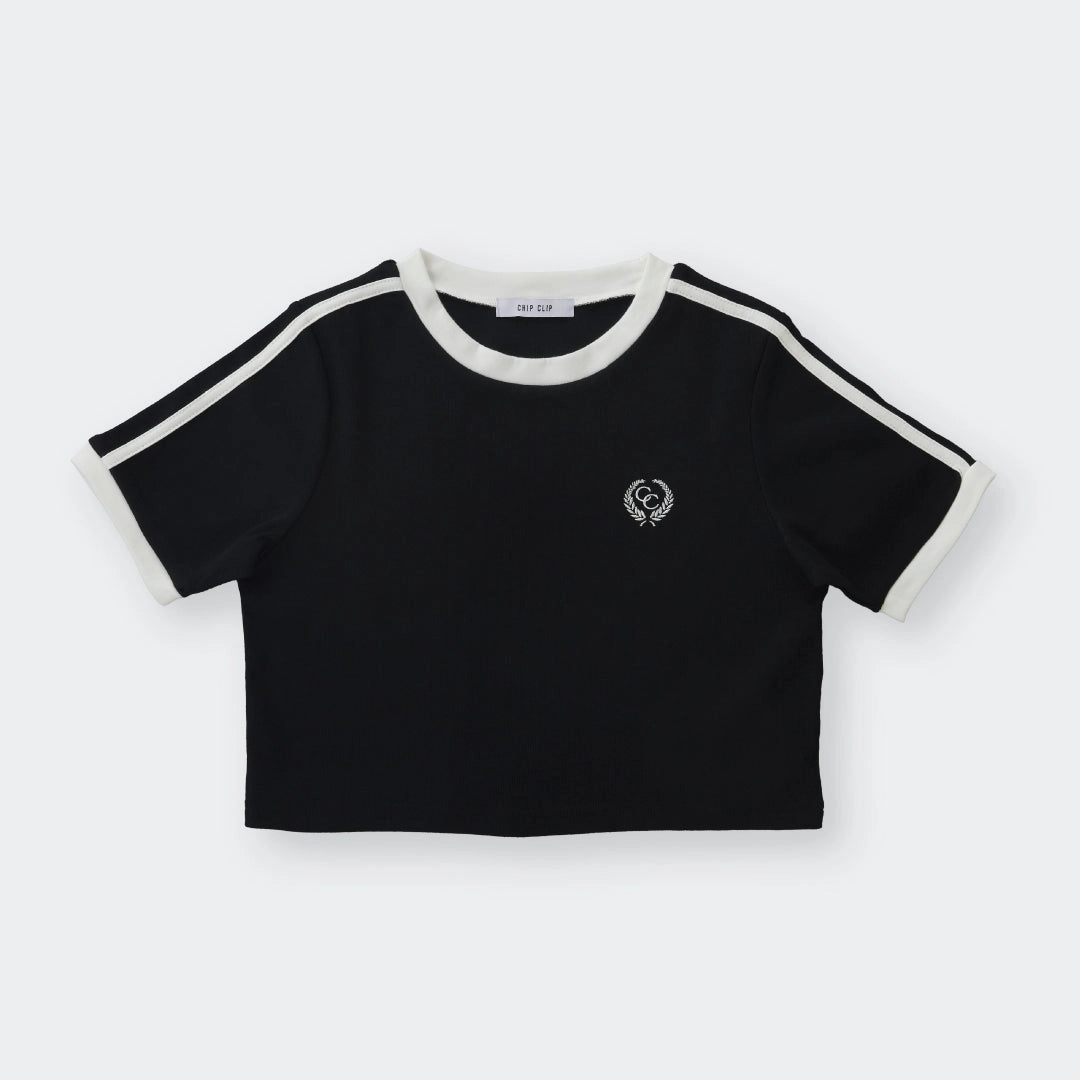 Two-Tone Sporty Crop Top – Easy Match Essential - SKU S287500000048001001 - Image 2