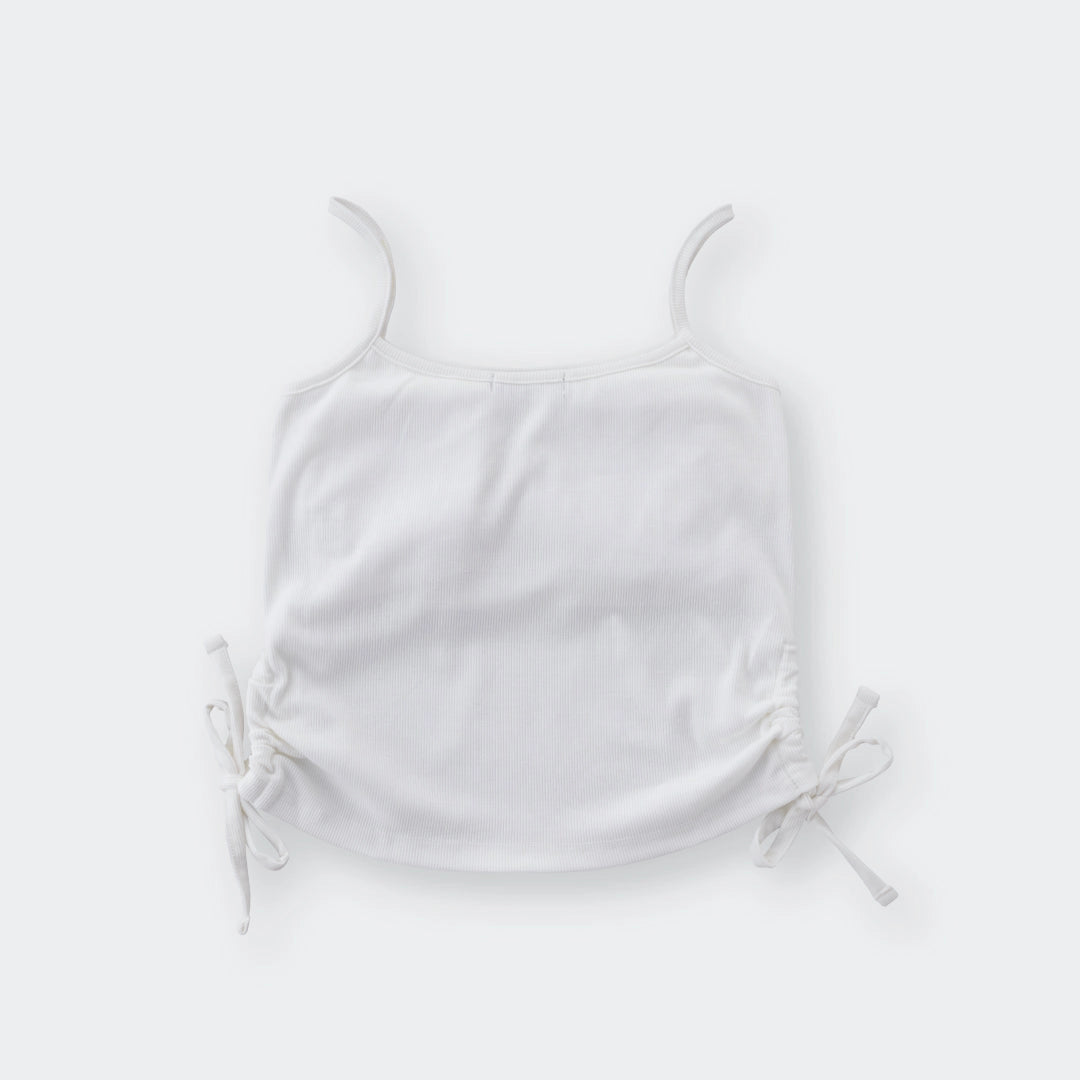 STURDY ENOUGH Spaghetti-Strap Crop Top – Cute with a Hidden Edge Featuring Adjustable Drawstrings for Mood-Based Styling - SKU S287500000053001001 - Image 2