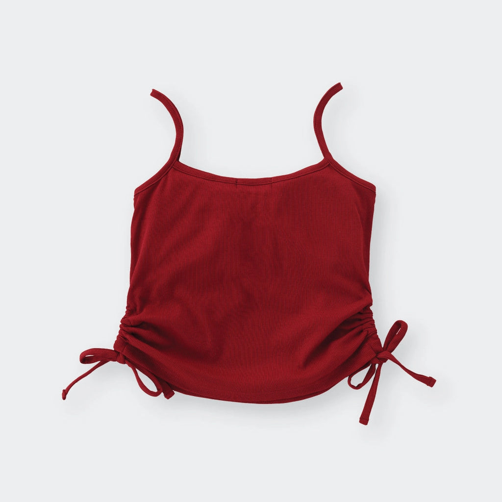 STURDY ENOUGH Spaghetti-Strap Crop Top – Cute with a Hidden Edge Featuring Adjustable Drawstrings for Mood-Based Styling - SKU S287500000053001001 - Image 4