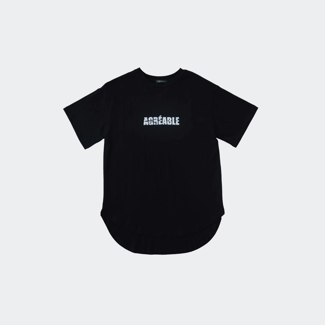 AGRÉABLE Minimal Curved-Hem Tee - SKU S287700000036001001 - Image 2