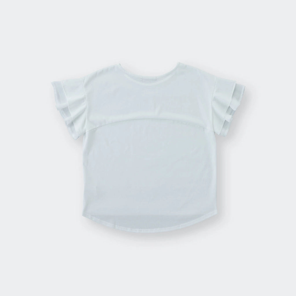 Double-Layer Ruffle Sleeve Tee – Cute & Easy Style - SKU S287800000008001001 - Image 3