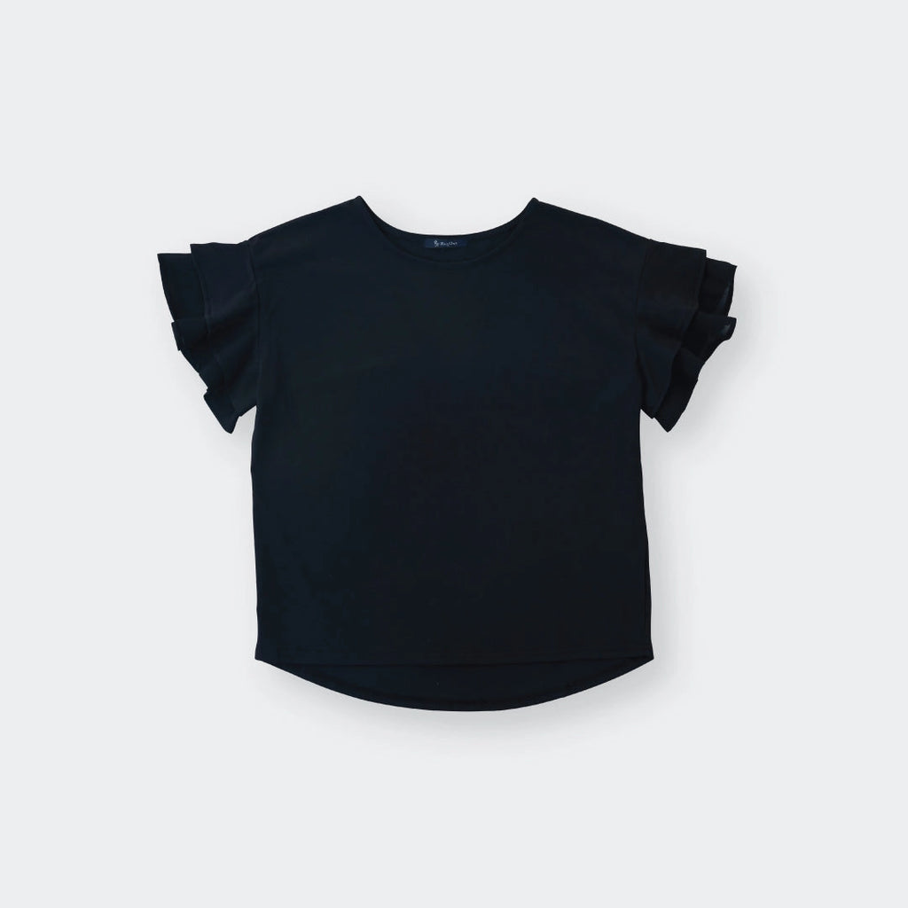 Double-Layer Ruffle Sleeve Tee – Cute & Easy Style - SKU S287800000008001001 - Image 2