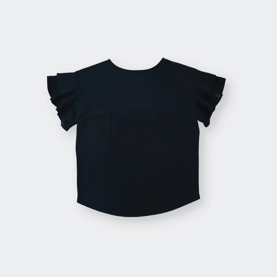 Double-Layer Ruffle Sleeve Tee – Cute & Easy Style - SKU S287800000008001001 - Image 4