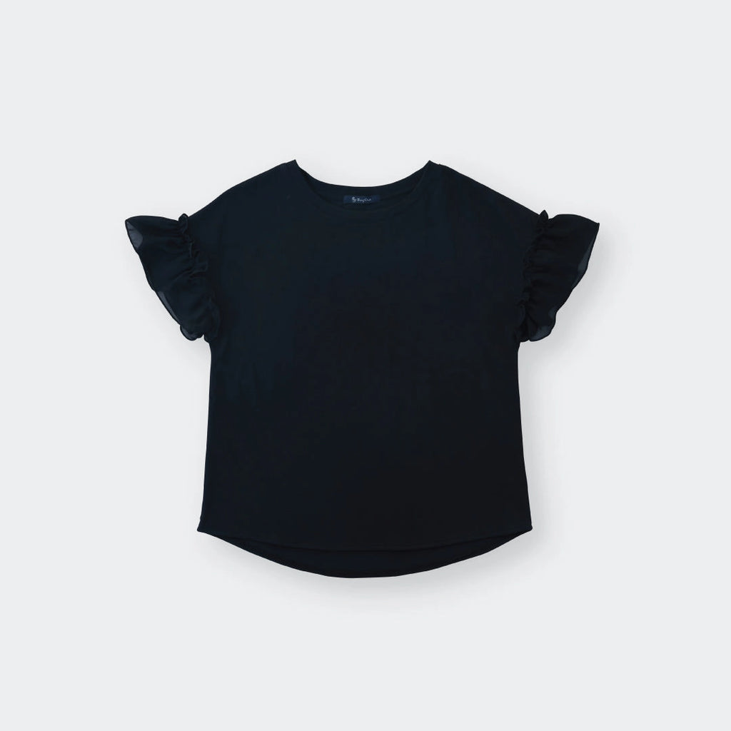 Ultra-Cute Ruffle Sleeve Tee – Soft, Sweet & Outfit-Boosting Magic - SKU S287800000010001001 - Image 4