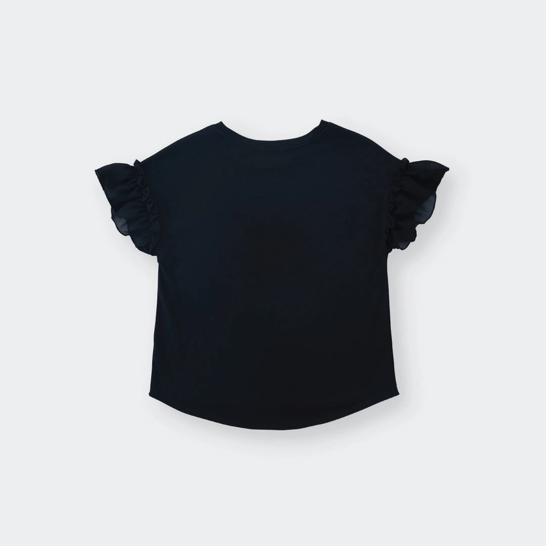 Ultra-Cute Ruffle Sleeve Tee – Soft, Sweet & Outfit-Boosting Magic - SKU S287800000010001001 - Image 2