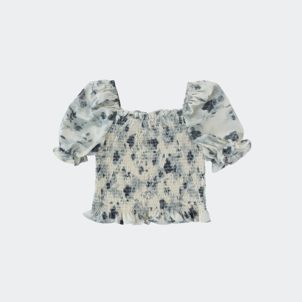 Tie-Dye Smocked Puff Sleeve Top “Fluffy, Fun & Effortlessly Cute” - SKU S188400000012001001 - Image 4