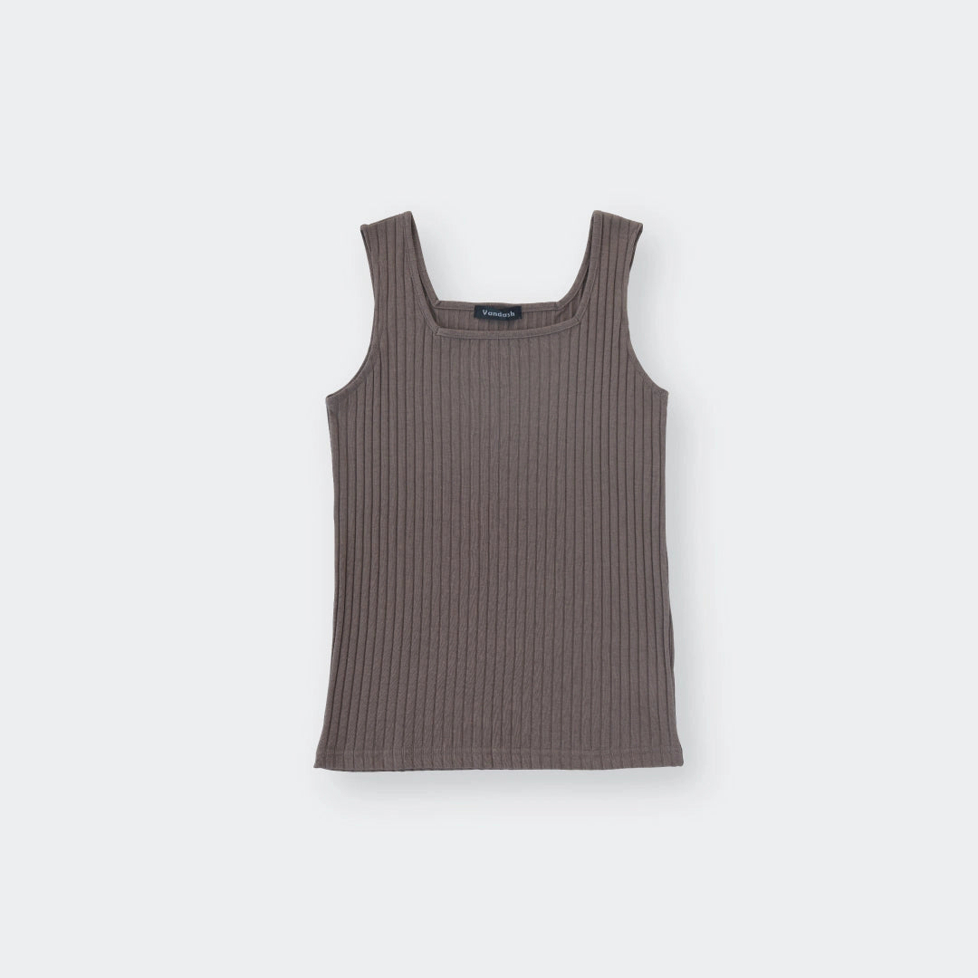 Too Cute to Function” Ribbed Tank Top - SKU S188400000058001001 - Image 1
