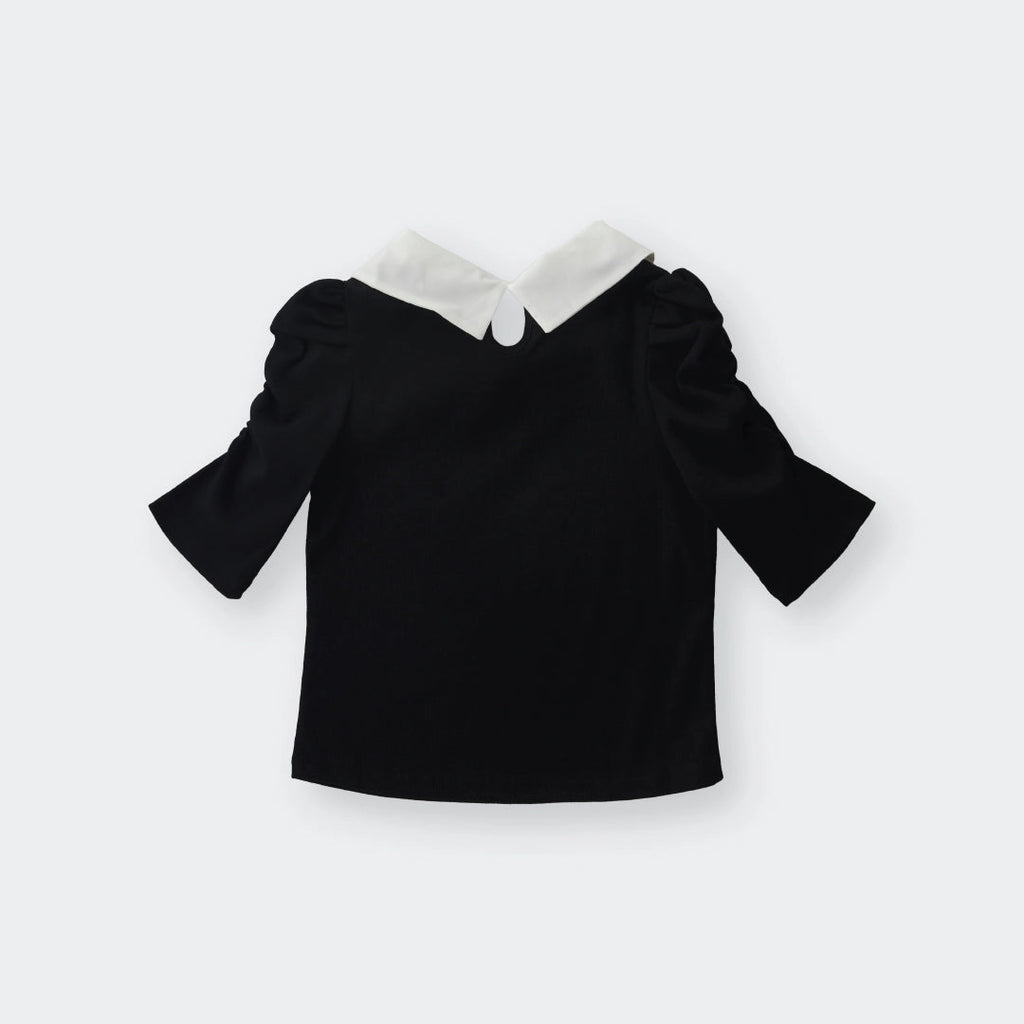 Charming Ribbon Collar Puff Tee – Cute, Classy & Effortlessly Playful - SKU S287500000049001001 - Image 6