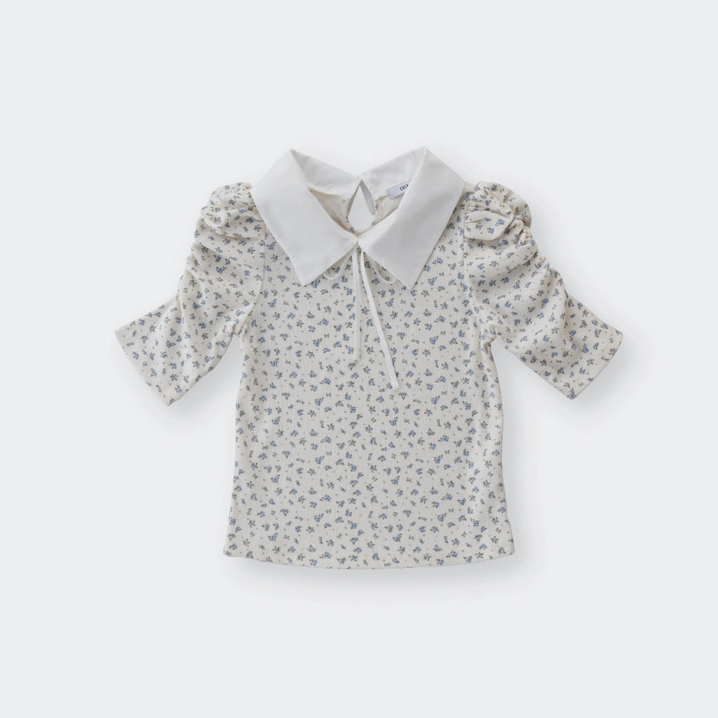 Charming Ribbon Collar Puff Tee – Cute, Classy & Effortlessly Playful - SKU S287500000049001001 - Image 3