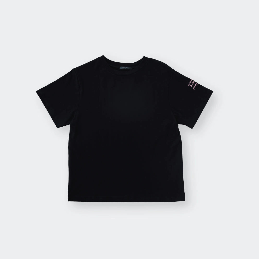 Tiny Script Tee - Minimal But With a Secret Sleeve Detail - SKU S287700000037001001 - Image 1