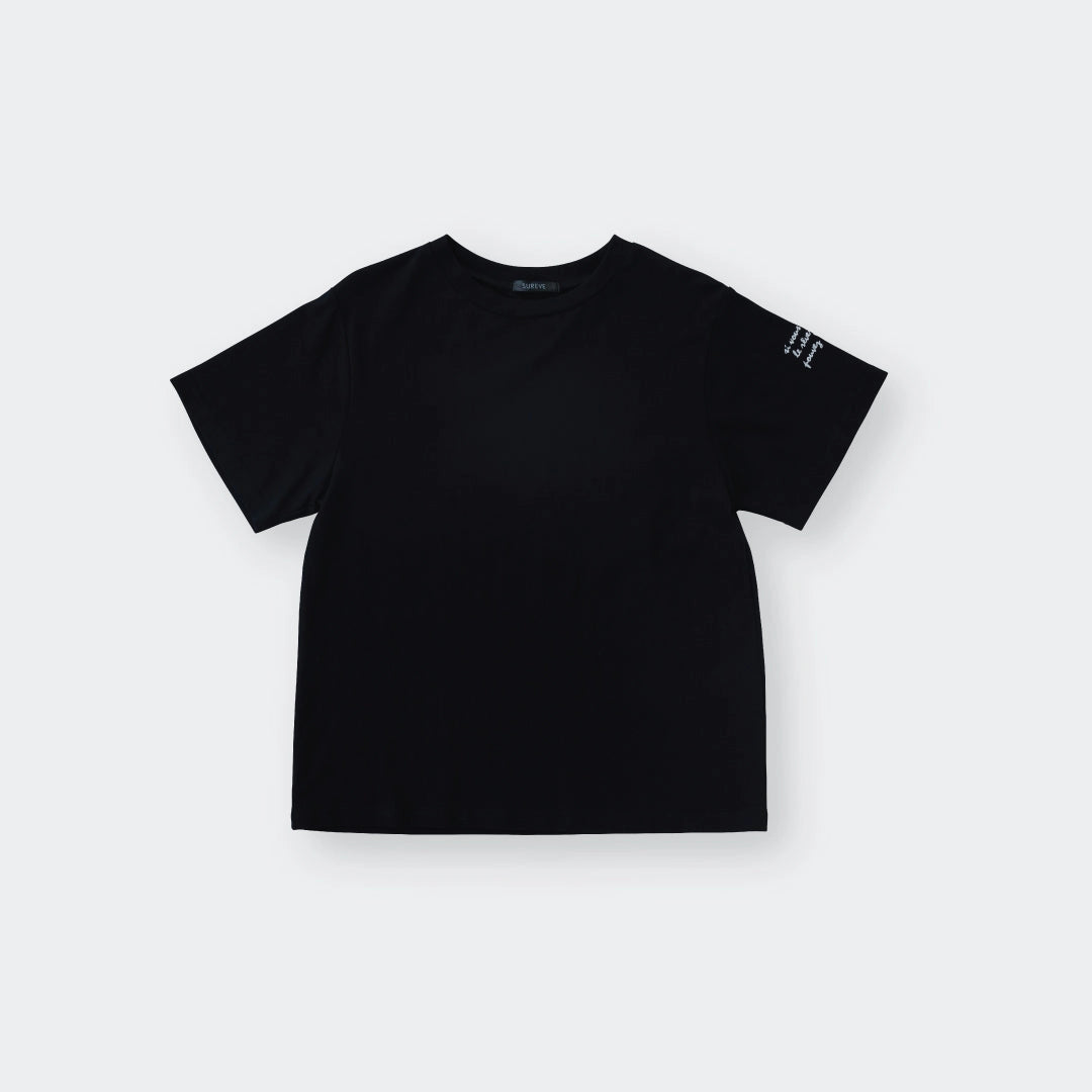 Tiny Script Tee - Minimal But With a Secret Sleeve Detail - SKU S287700000037001001 - Image 2