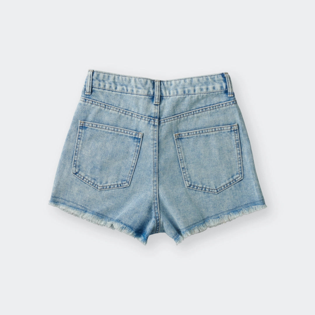 Blue denim shorts—cool,beautiful, perfect for every moment - SKU S287700000051001001 - Image 4