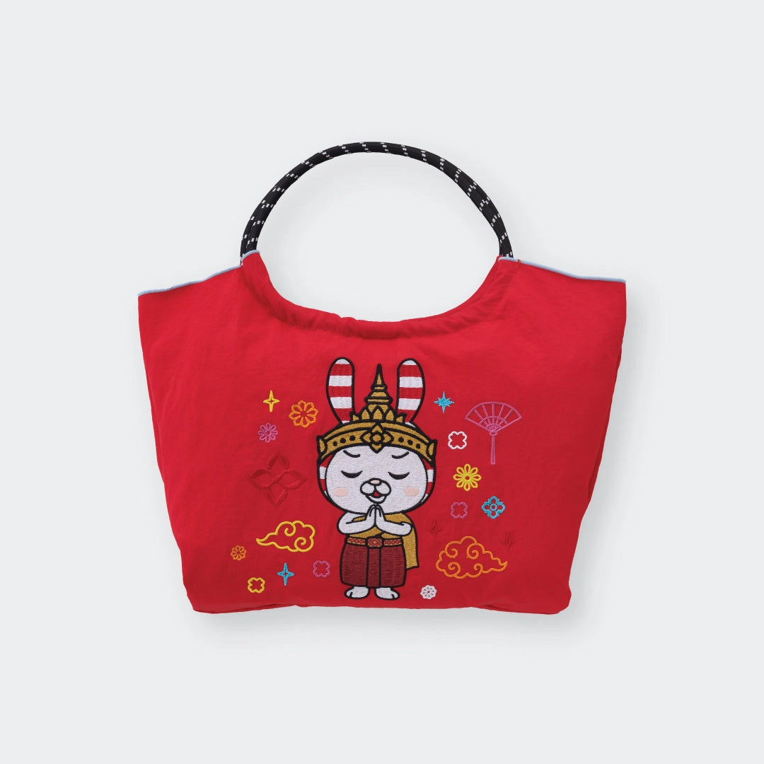 Shima Bunny Tote Bag – “Good Vibes Only” Edition – Cool Colors, Cute Vibes, Carry Anything with Style! - SKU S187800000005001001 - Image 4
