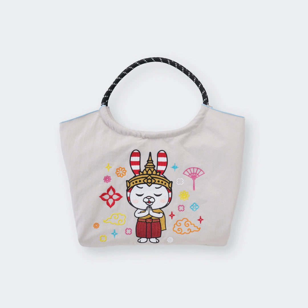 Shima Bunny Tote Bag – “Good Vibes Only” Edition – Cool Colors, Cute Vibes, Carry Anything with Style! - SKU S187800000005001001 - Image 5