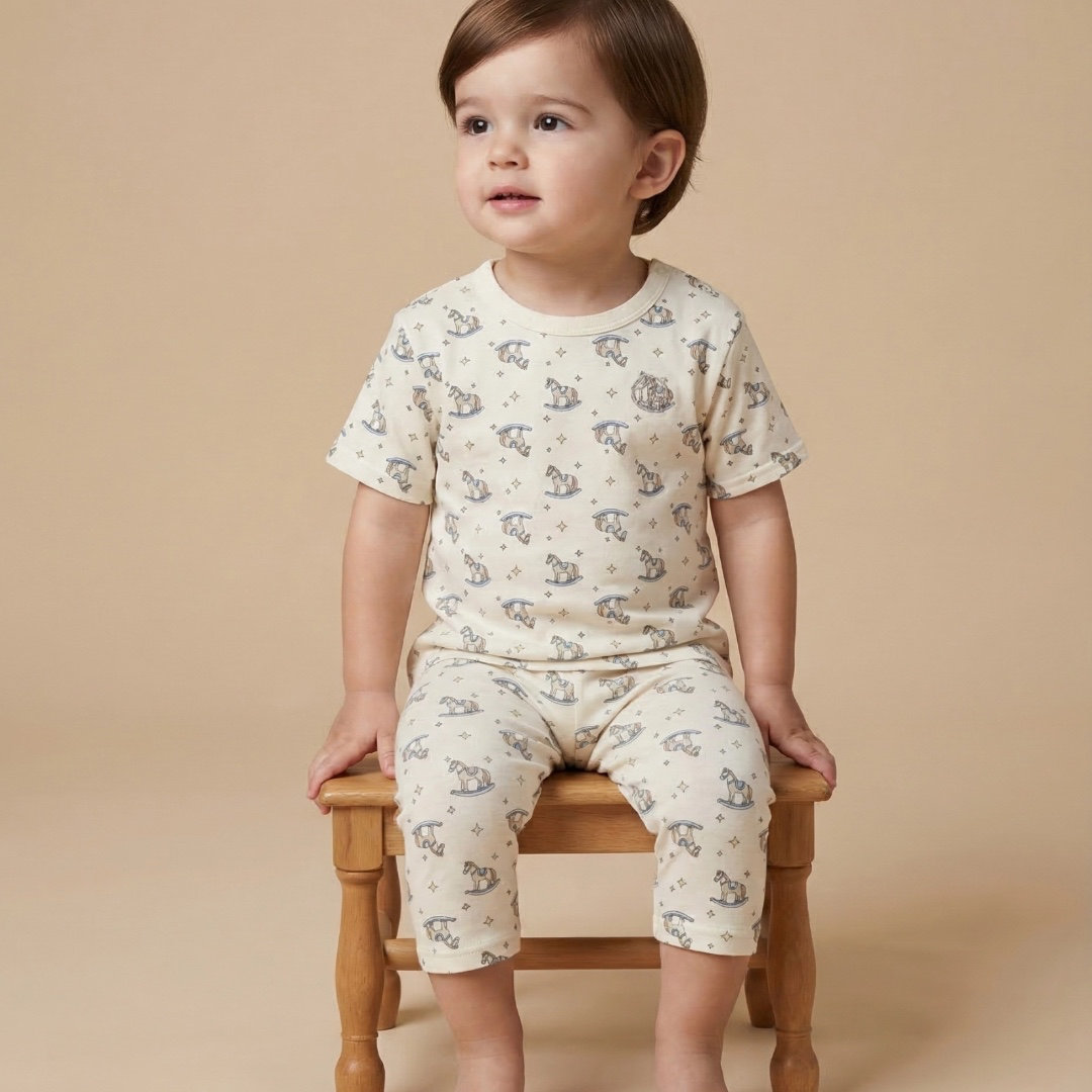 ORGANIC ANIMAL PRINT BABY T-SHIRT (80・90CM)