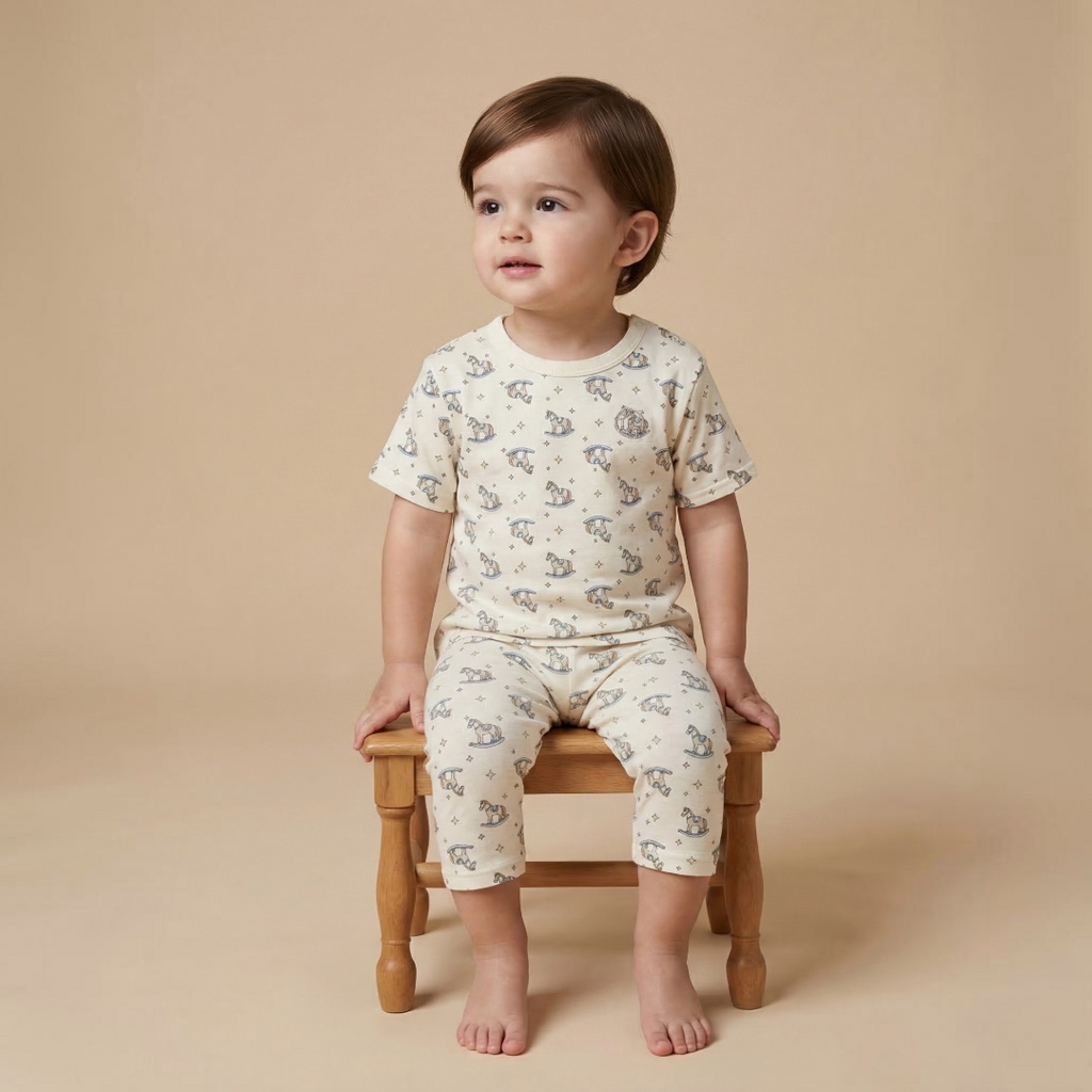ORGANIC ANIMAL PRINT BABY LEGGINGS (80・90CM)