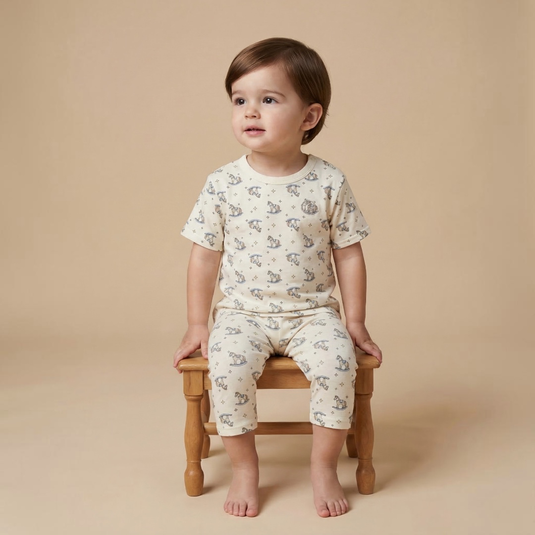 ORGANIC ANIMAL PRINT BABY LEGGINGS (80・90CM)