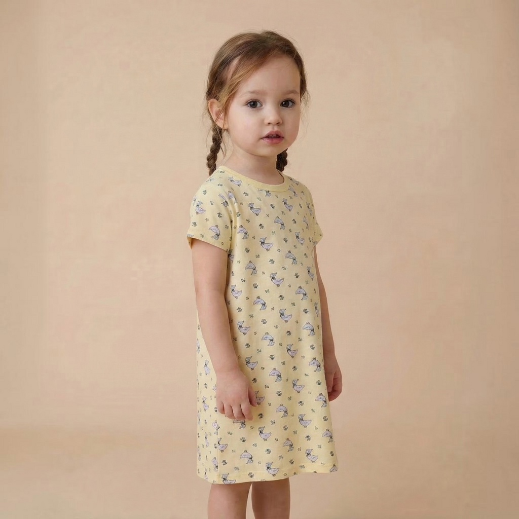 ORGANIC LITTLE FLORAL BABY DRESS (80・90CM）